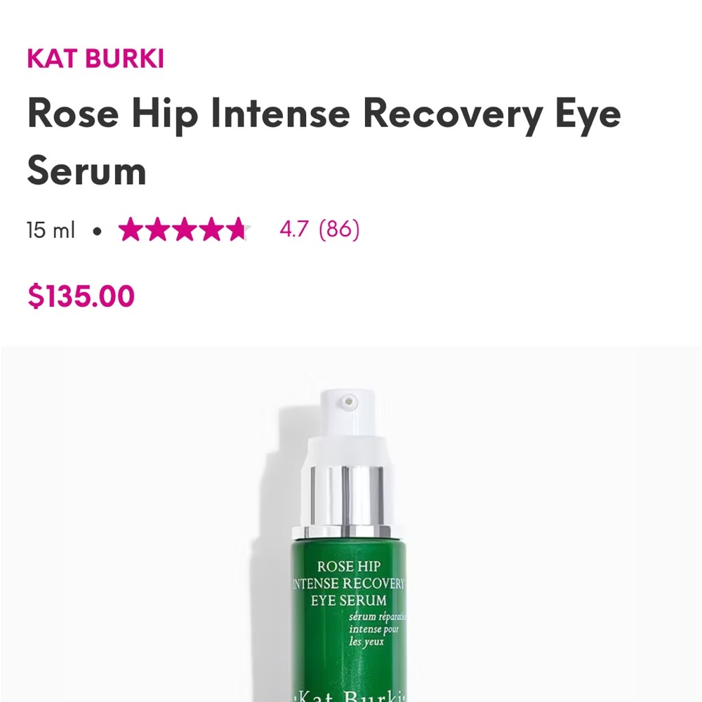 KAT BURKI Rose Hip Intense Recovery Eye Serum